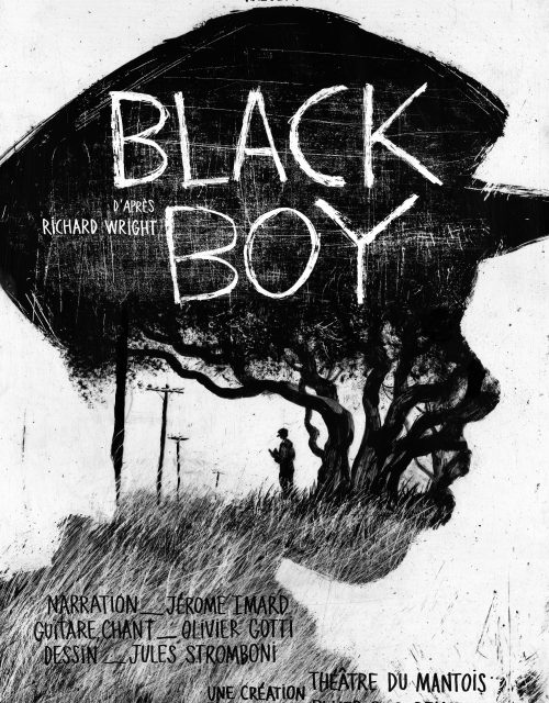Affiche spectacle "Black Boy" Cie du Theâtre du Mantois