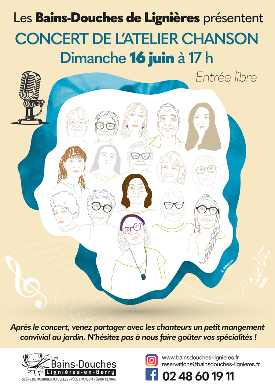 Concert Atelier Chanson Bains-Douches de Lignières - 16 juin 2024
