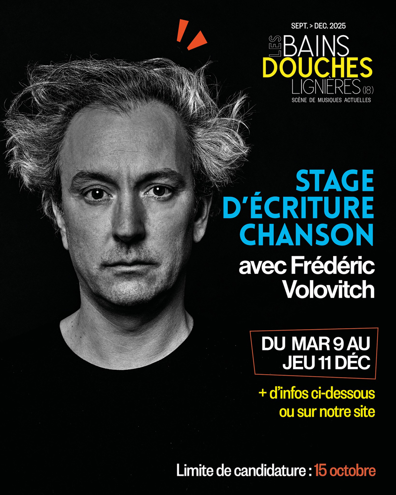 Stage d'écriture avec Frédéric Volovitch